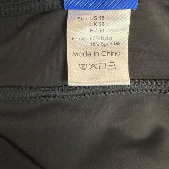 Hilor Black Swimskirt size 18 - Picture 4 of 6